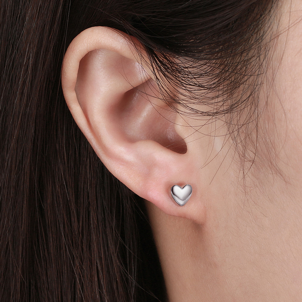 Haley - Heart Studs