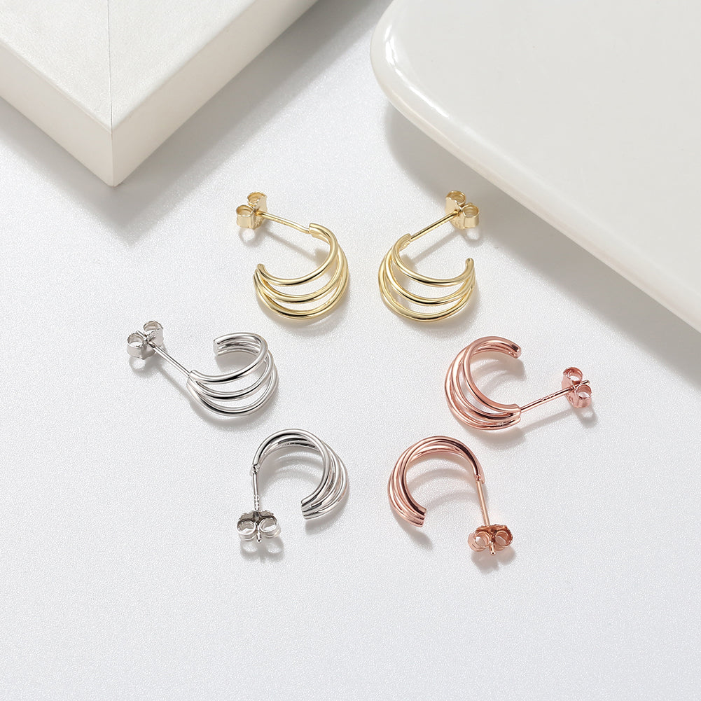 Oaklynn - Curved Mini Earrings