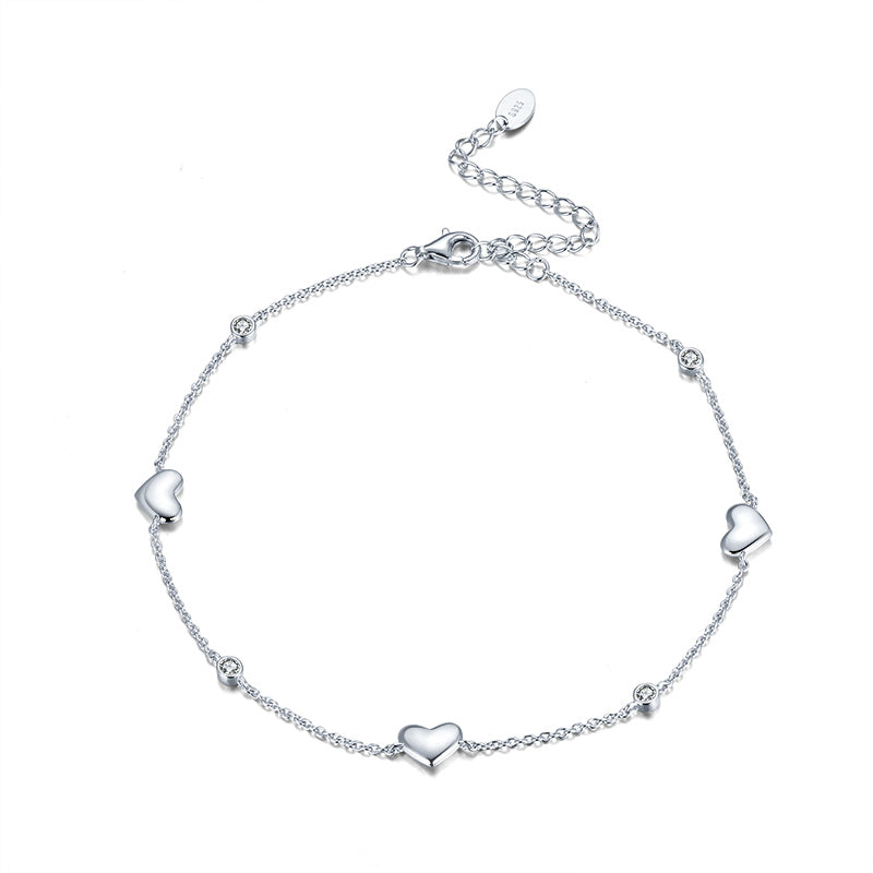 Hallie - Hearts and Stones Anklet