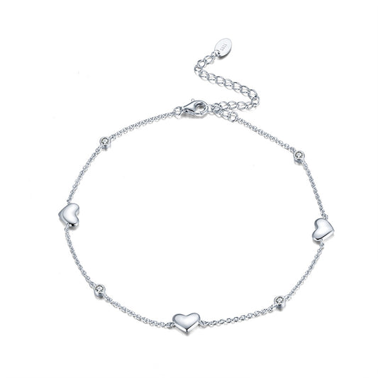 Hallie - Hearts and Stones Anklet