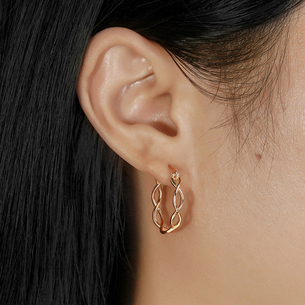 Suki -  Twisted Loops Earrings